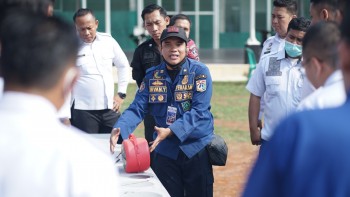 Upaya Menjaga Kesiapan Dalam Menghadapi Kebakaran, Rutan Cipinang Gelar Simulasi Penggunaan APAR 

