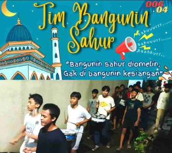 Kreatifnya Remaja Tim Bangunin Sahur RT 06/ 04 Sawah- Lama Kec-Ciputat