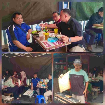 Munggahan Sederhana Bertiga di Warung Sate Cak Anwar, Tawa Sahabat JNE Jasa Paket Warnai Jelang Ramadhan 1447H-2026M