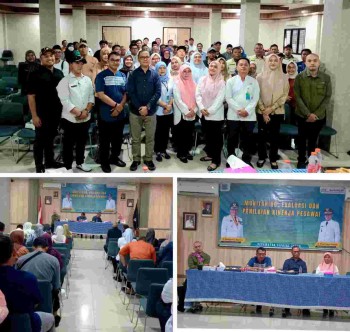 Kecamatan Ciputat- timur gelar diskusi Monitoring, evaluasi, Kinerja Pegawai dengan Narsum BKPSDM dan Inspektorat