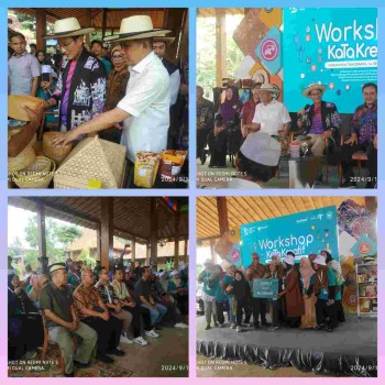 Sandiaga Uno Kemenparekraf (Kementerian pariwisata dan ekonomi kreatif) hadir  mengunjungi acara Workshop Kota Kreatif di Tangerang