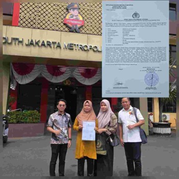 Nugraha Budi S. SH Dampingi Pemuda Laporkan Duga'an Penyekapan dan Penganiayaan ke Polres Metro Jakarta Selatan