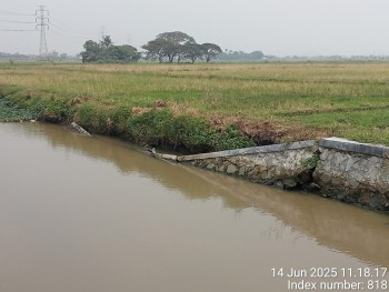 Proyek TPT Di Kec Mauk Kab Tangerang Diduga Belum Satu Tahun Sudah Ambrol Sepanjang Kurleb 7 Meter