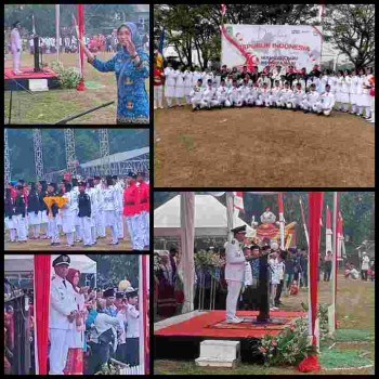 Pemdes Ciangir Gelar Upacar Bendera Memperingati HUT RI Yang Ke-79- Tahun 2024