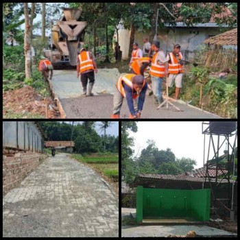 Masyarakat Desa Growong Sangat Merasa  Nyaman Saat Melintasi Jalan Yang Telah di Bangun Jalan Lingkungan Betonisasi serta jalan Paving block