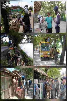 Satpol PP Kabupaten-Kecamatan Pakuhaji Bongkar 18 