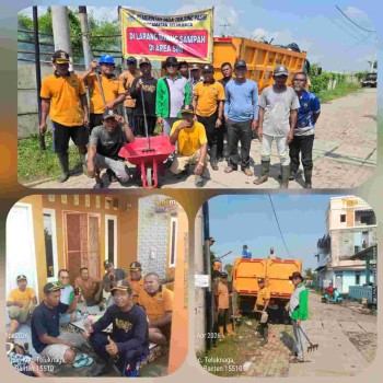 KADES TANJUNG PASIR TURUN LANGSUNG PIMPIN KERJA BHAKTI, WUJUD NYATA PEDULI LINGKUNGAN