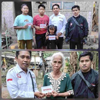 SANTUNAN ANAK YATIM JADI WUJUD SYUKUR MILAD KE-19 TB INTERPOL DI BALI