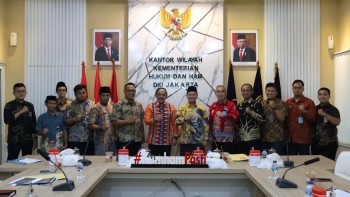 Kanwil Kemenkumham DKI Jakarta Terima Audiensi KPU Provinsi DKI Jakarta