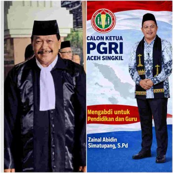 ZAS Resmi Terpilih Ketua PGRI Aceh Singkil 2026–2032, Prof. Dr. Sutan Nasomal Ucapkan Selamat,
Tim Media Pembangunan Aceh Singkil Indonesia (TIMPAS1)