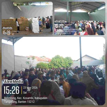 Pemdes Belimbing Kosambi Salurkan Bansos Beras dan Minyak Goreng, Kegiatan Berjalan Aman dan Lancar Sesuai Harapan

