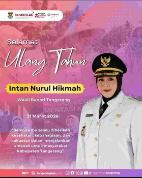 Alex, Warga Teluknaga, Sampaikan Ucapan Ulang Tahun untuk WABUP Kab. Tangerang Intan Nurul Hikmah